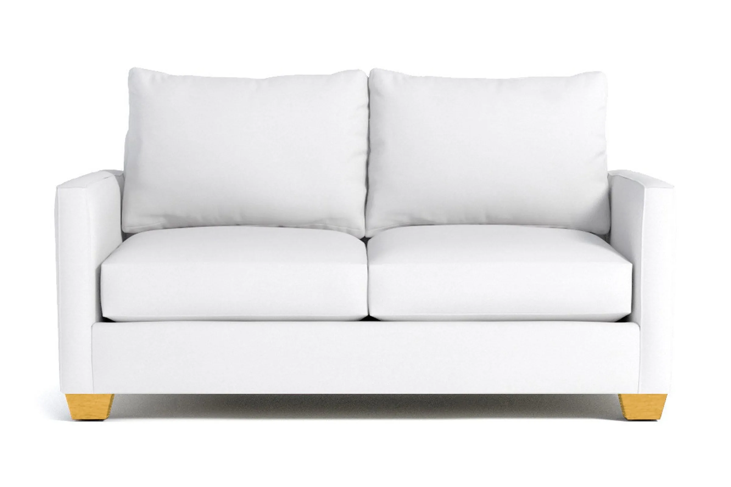Tuxedo Apartment Size Sofa :: Leg Finish: Natural / Size: Apartment Size - 69"w