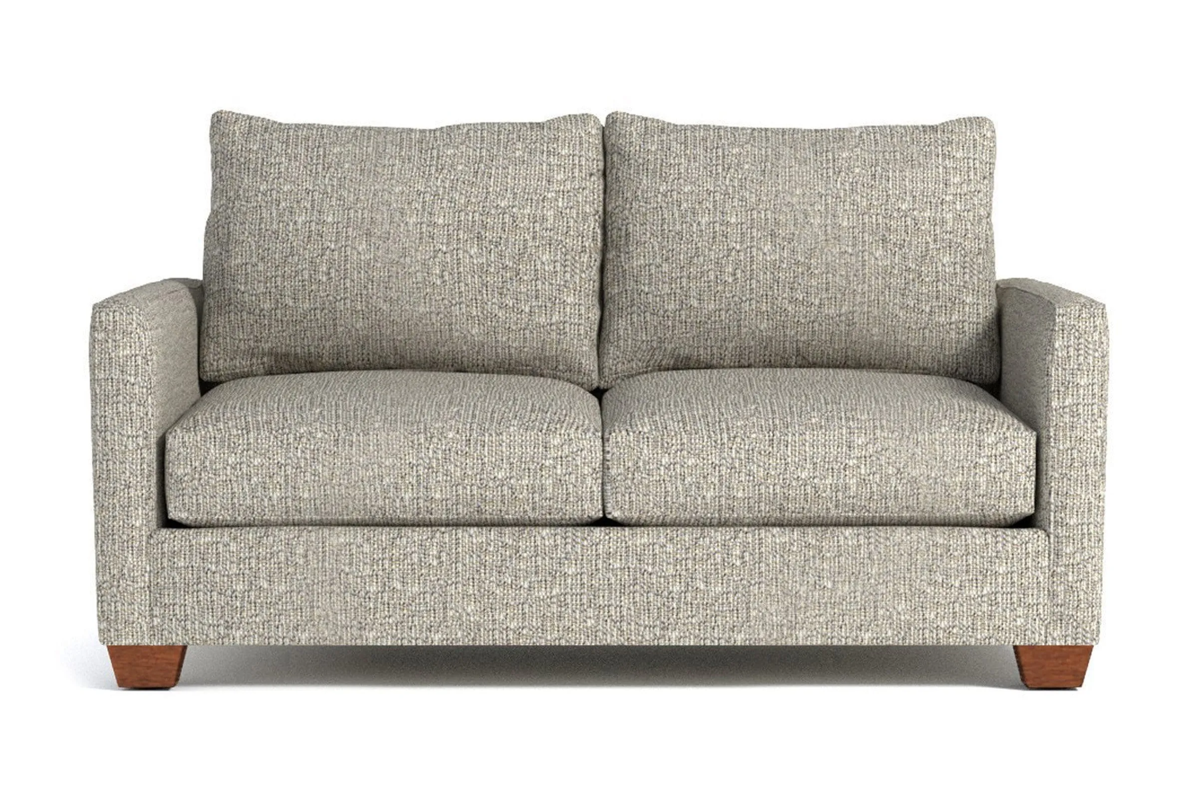 Tuxedo Apartment Size Sofa :: Leg Finish: Pecan / Size: Apartment Size - 69"w