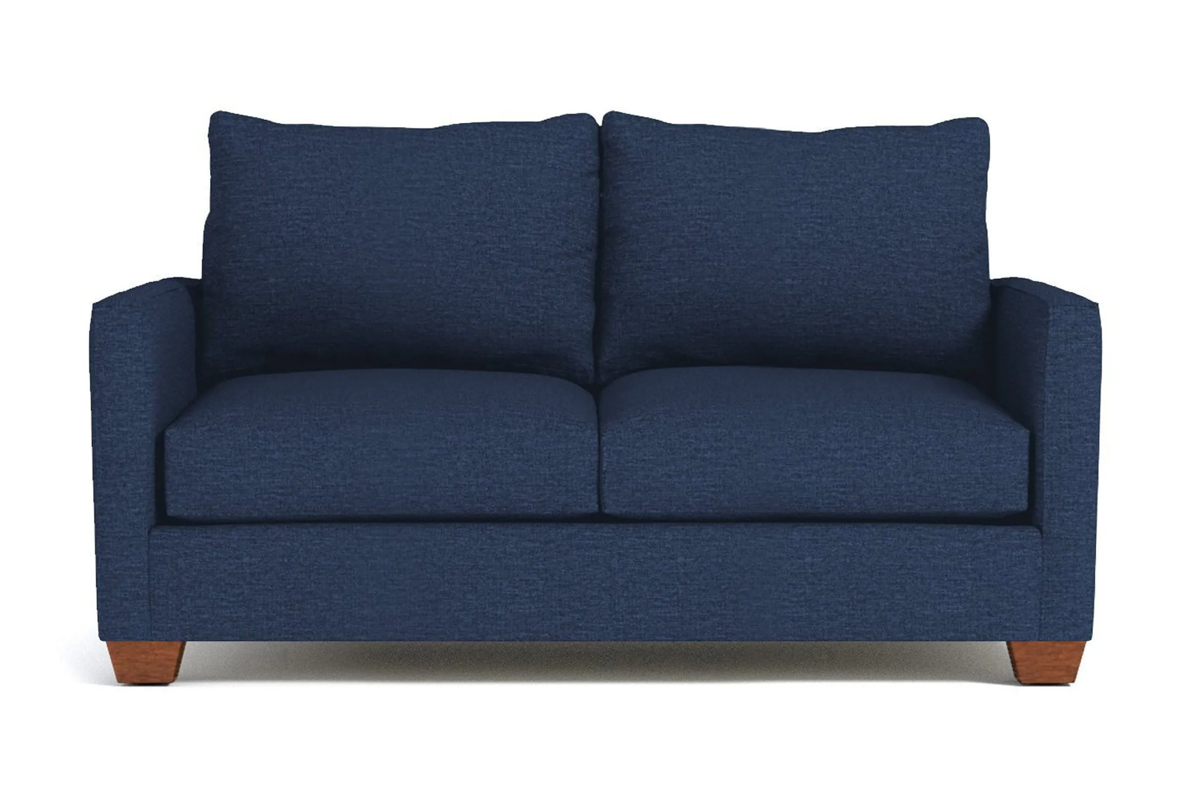 Tuxedo Apartment Size Sofa :: Leg Finish: Pecan / Size: Apartment Size - 69"w
