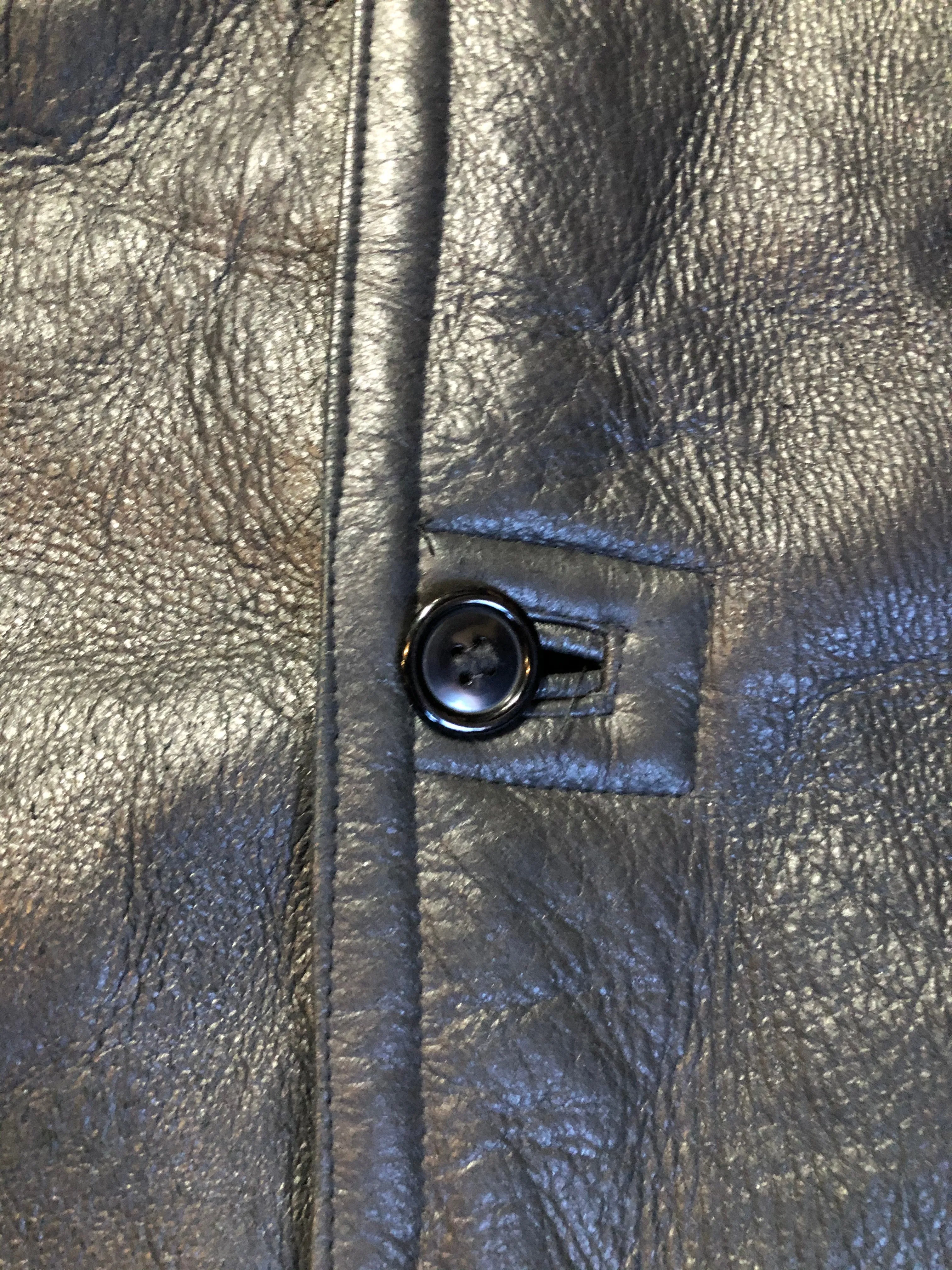 Vintage 2dm black Shearling Coat SOLD