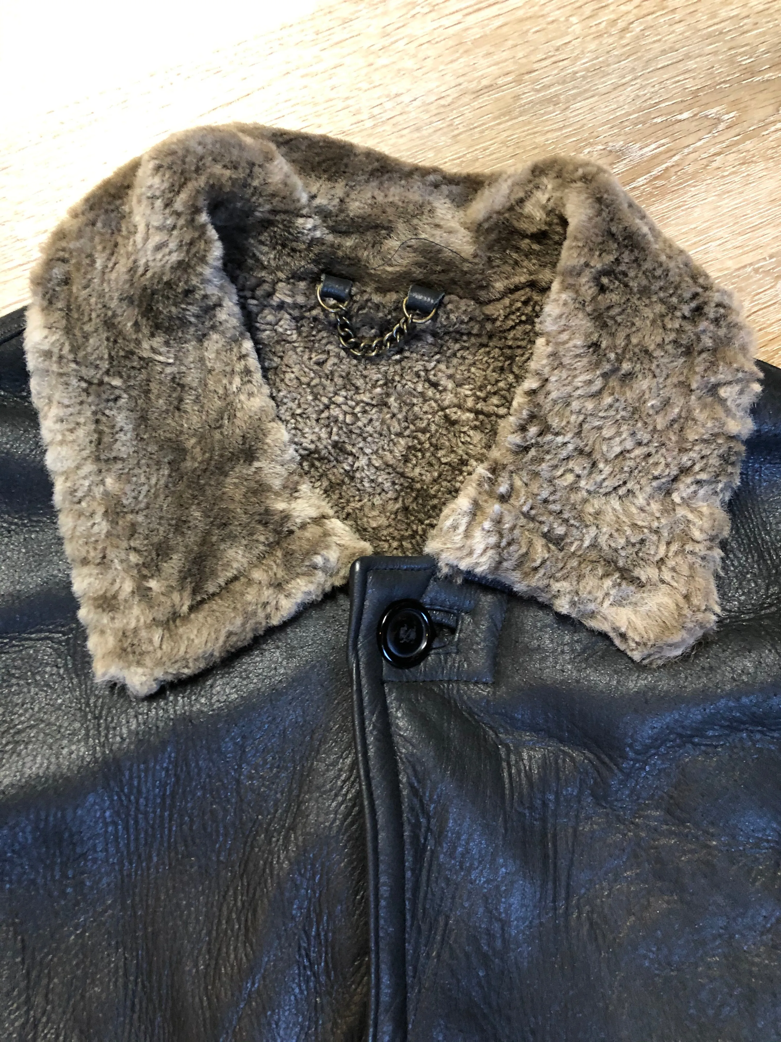 Vintage 2dm black Shearling Coat SOLD