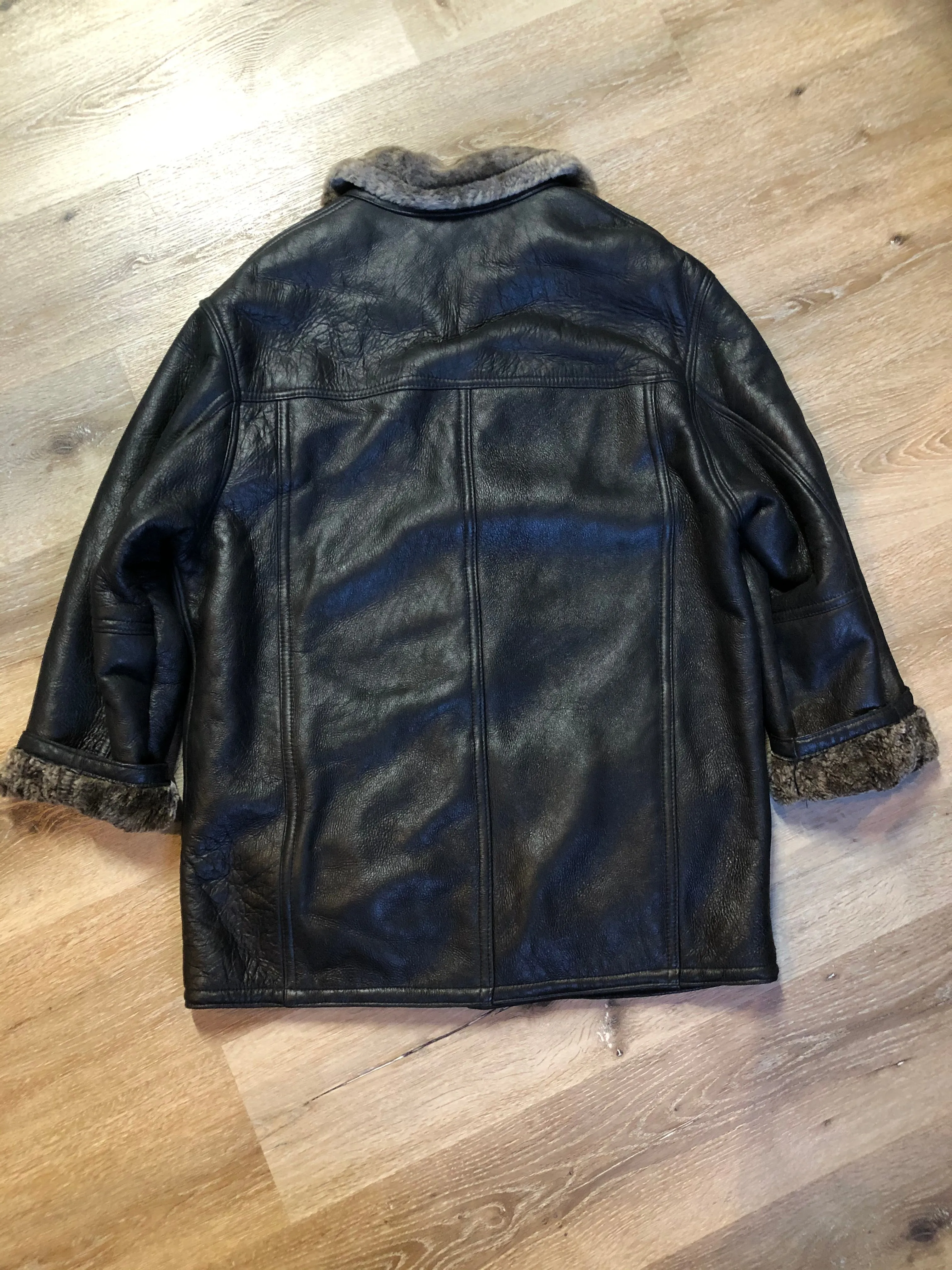 Vintage 2dm black Shearling Coat SOLD