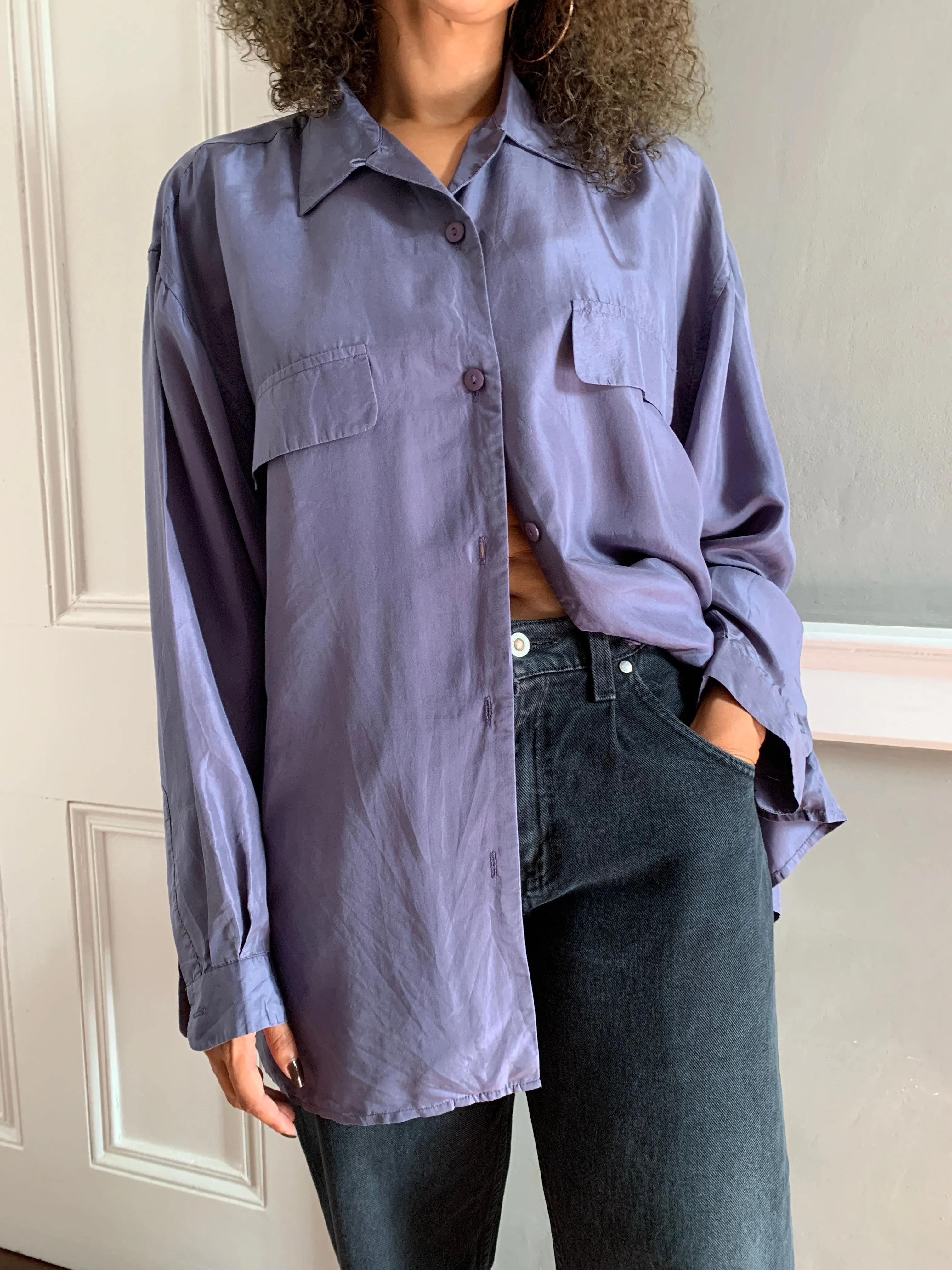 Vintage Marclauge silk oversized shirt