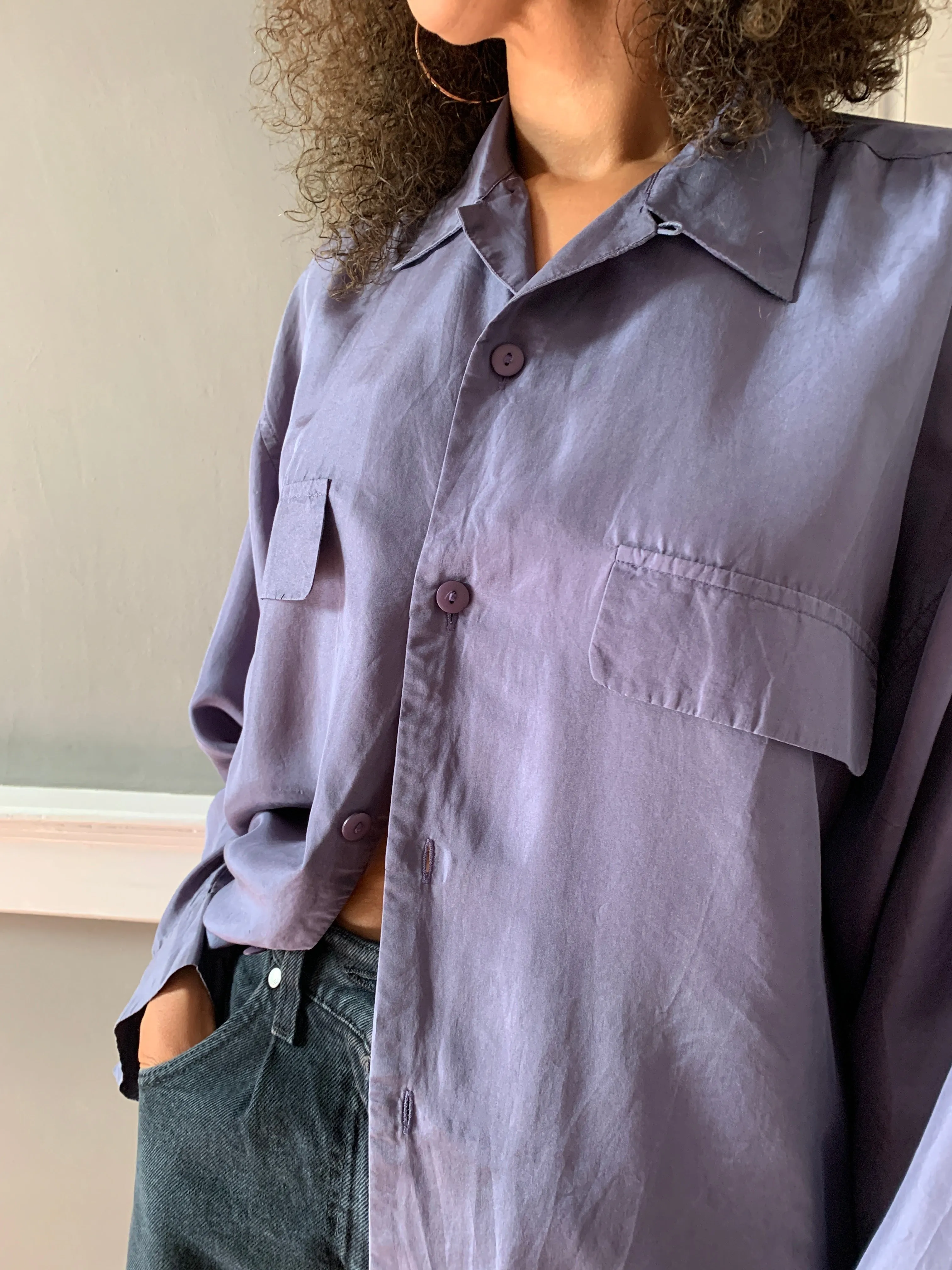 Vintage Marclauge silk oversized shirt