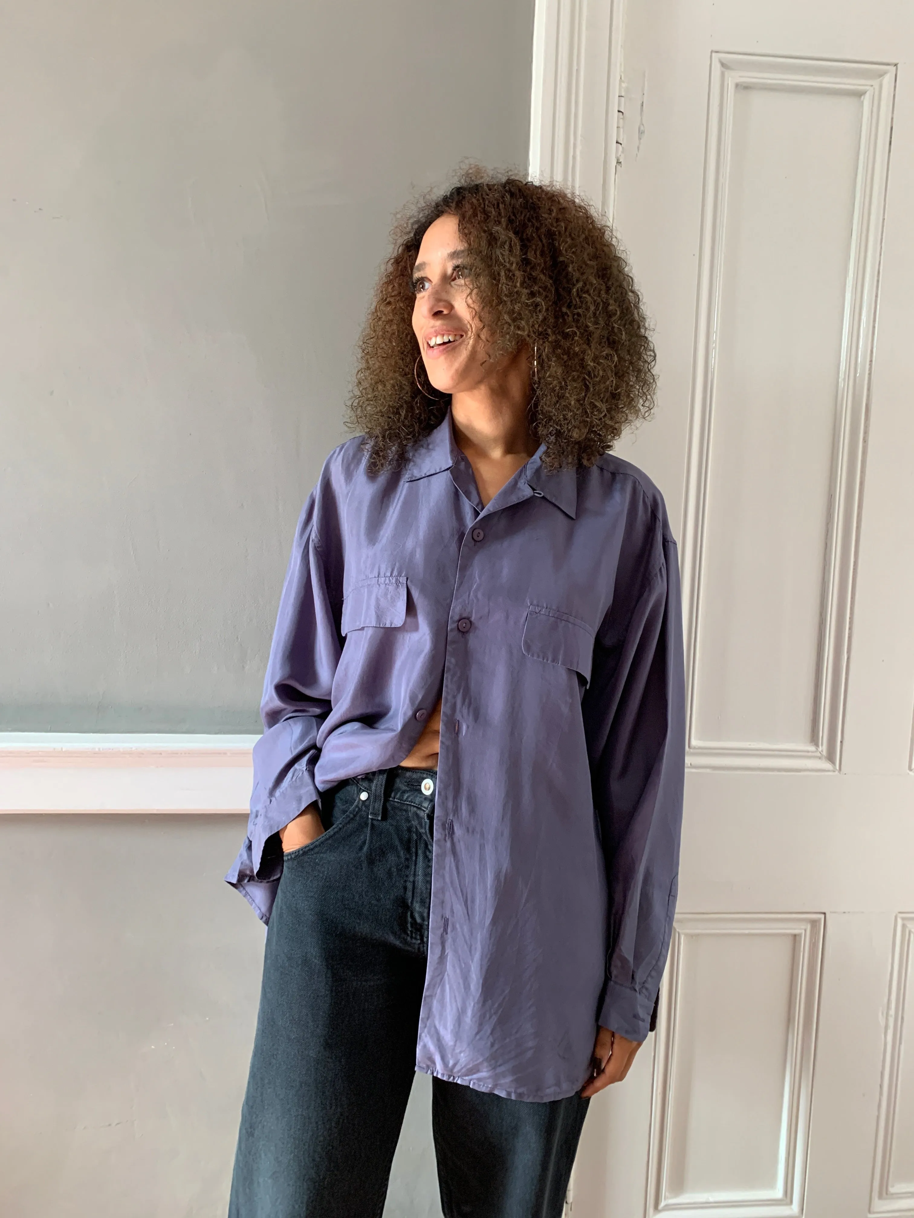 Vintage Marclauge silk oversized shirt