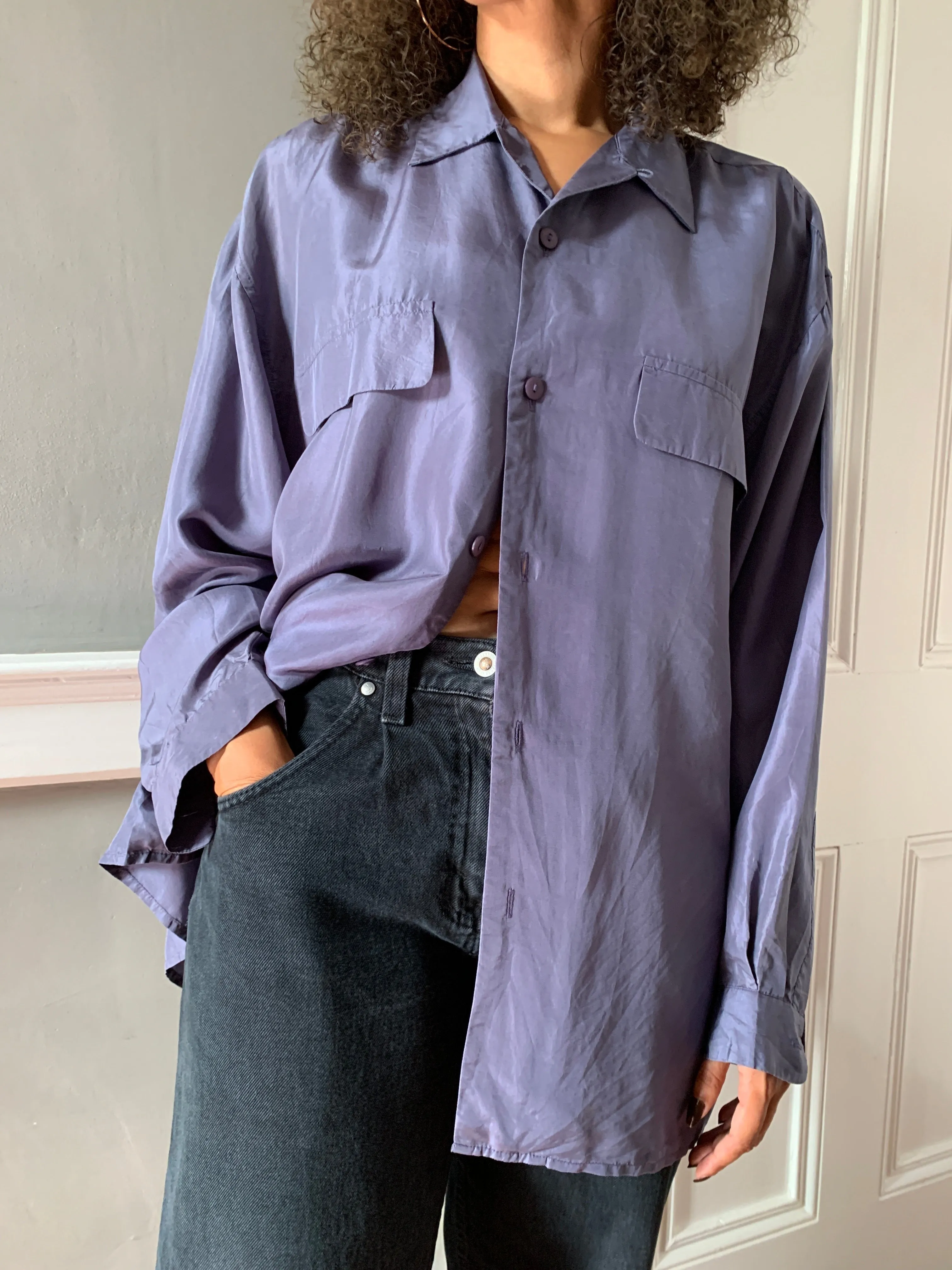 Vintage Marclauge silk oversized shirt