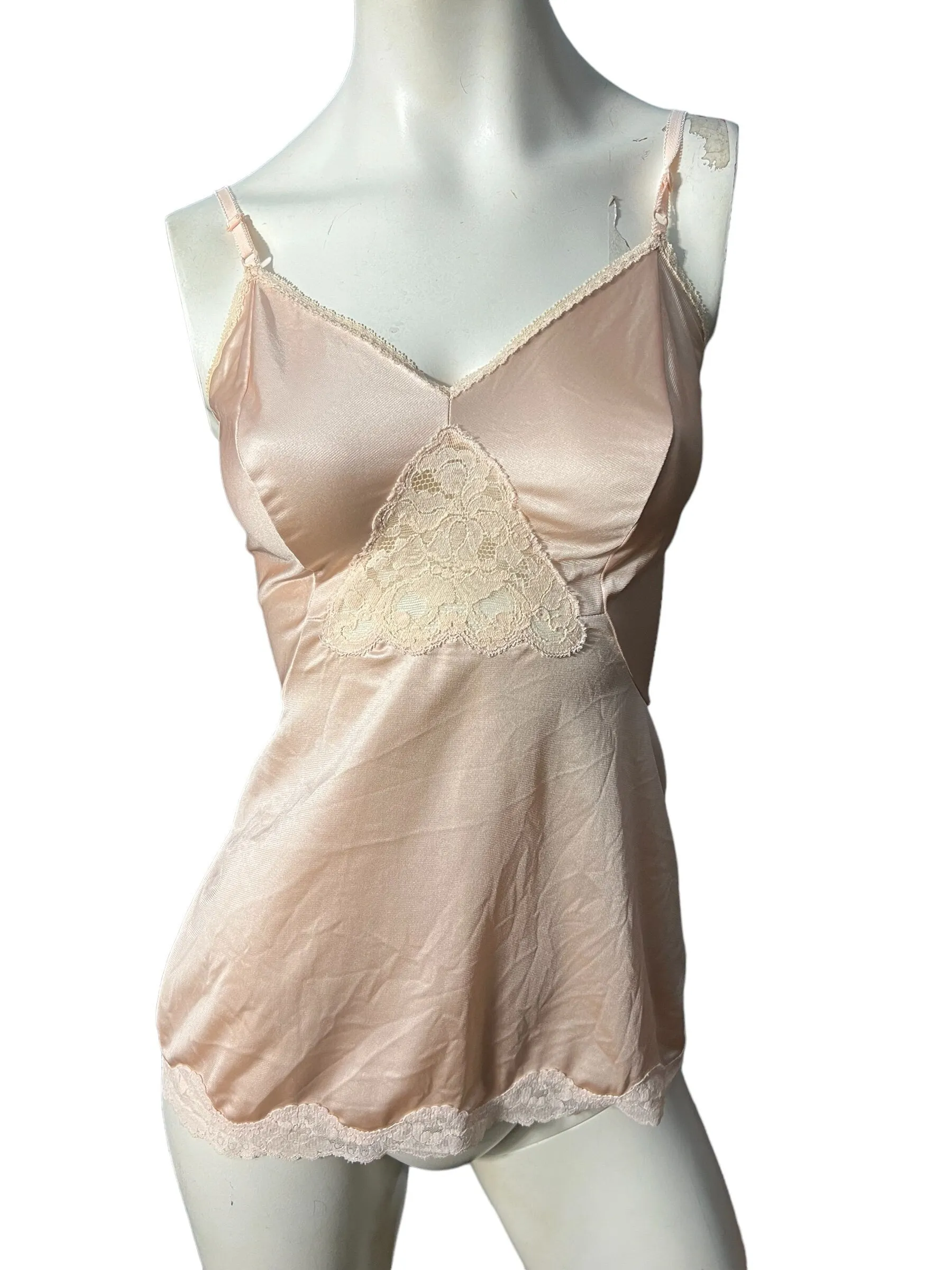 Vintage pink camisole lingerie Sears 32 S