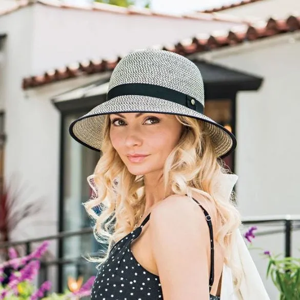 Wallaroo Hats Darby Women's Hat DARB - Ivory/Black