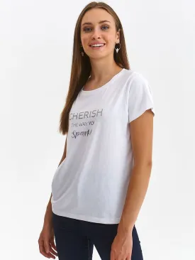White Cherish T-shirt