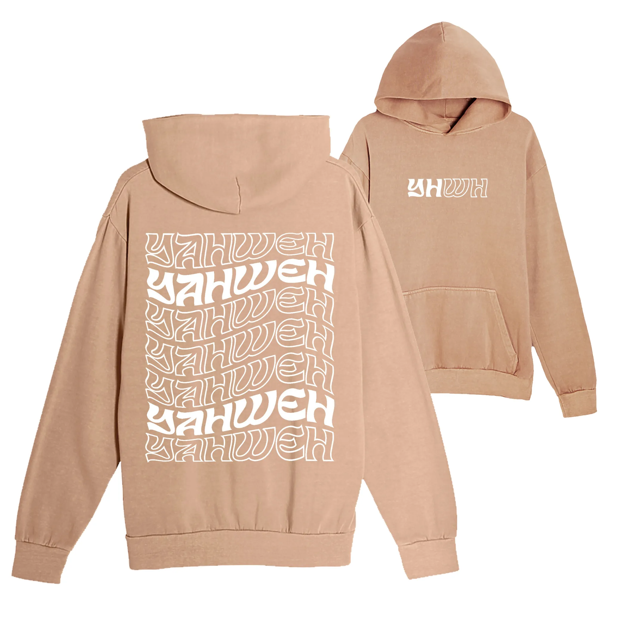 YHWH Pullover Hoodie - Burro