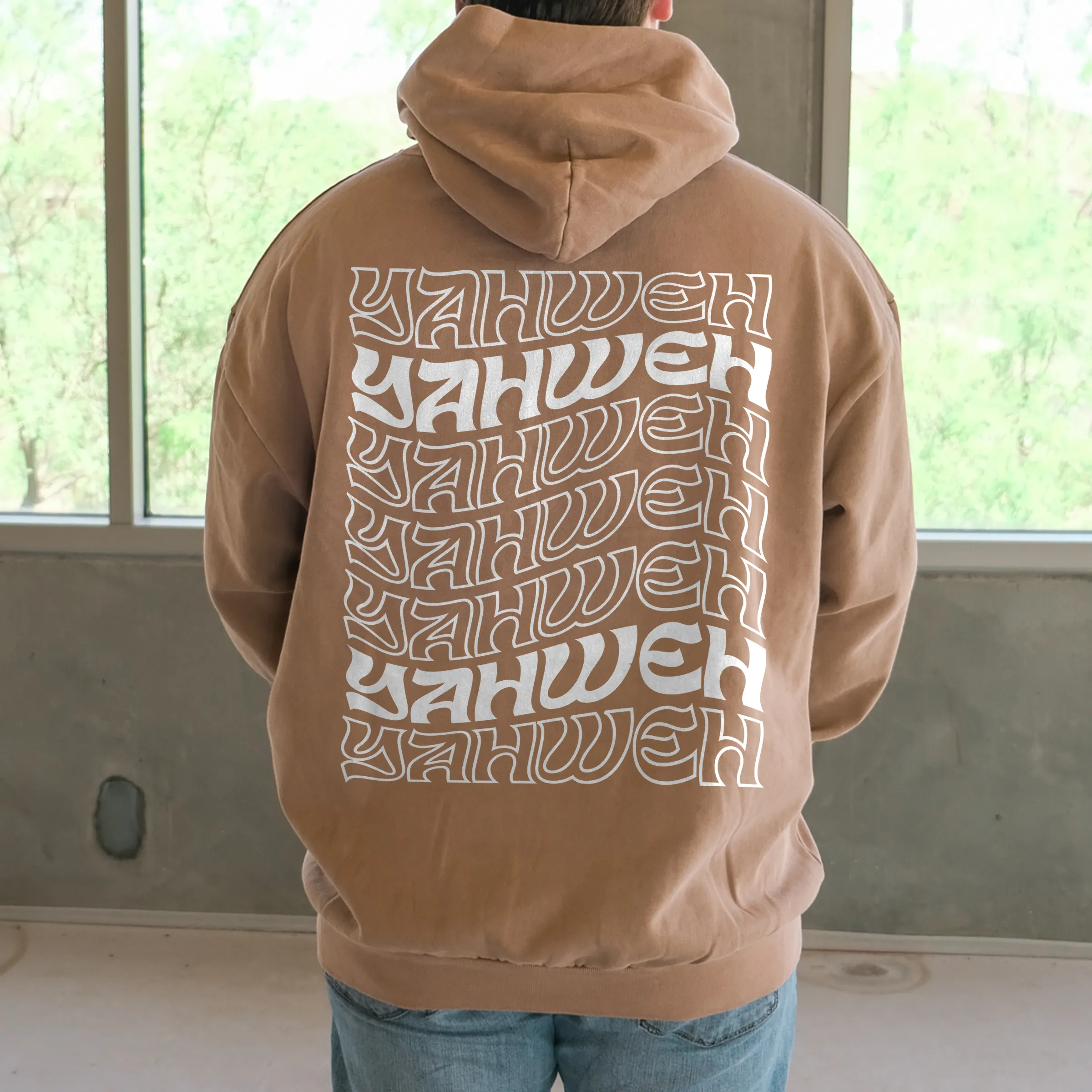 YHWH Pullover Hoodie - Burro